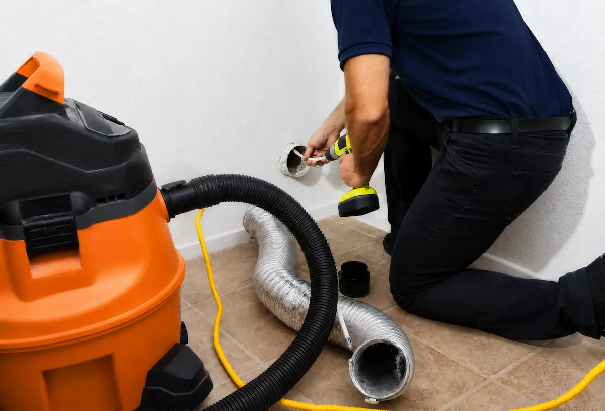 AC Duct Cleaning with Vacuum Equipment – By Licensed Technician